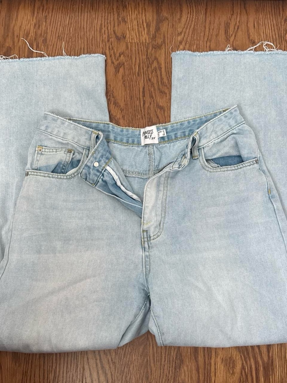 Princess Polly Light Blue Denim Jeans